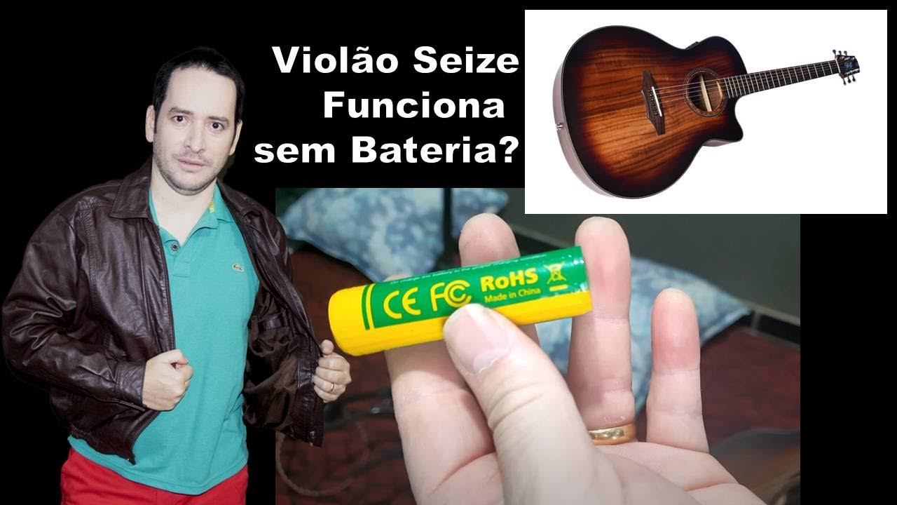 Violão Seizi Supreme Ryu com Efeitos, será que funciona sem a bateria. Como tira e colocar bateria.