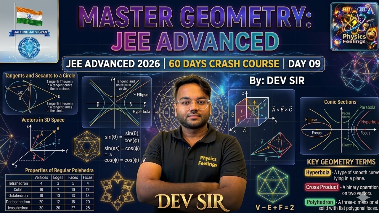 Master Geometry for JEE Advanced! | Conic Sections Super Tricks & PYQs Solved #jeeadvanced #maths