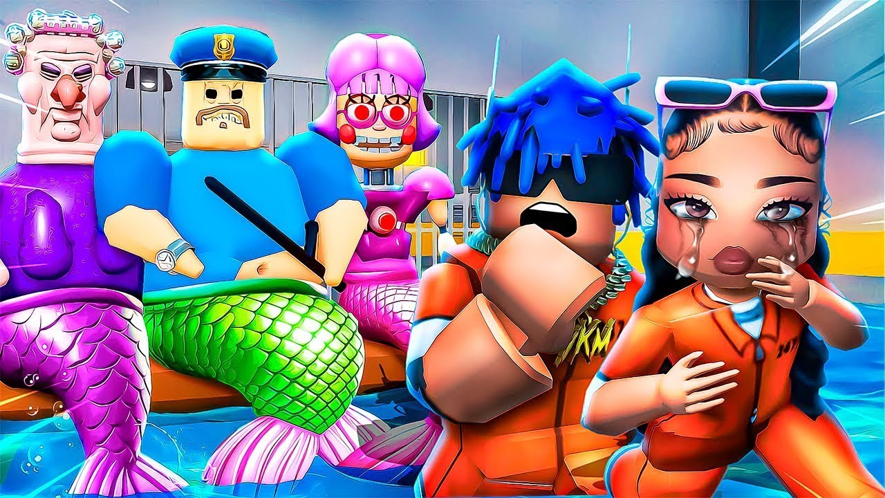 *1 HOUR* OF RAYLASHON & YKM PLAYING BARRY PRISON RUN! (ROBLOX)