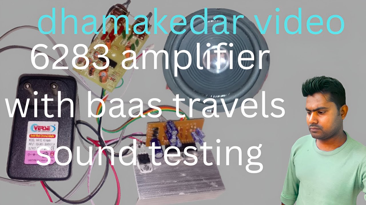 6283 amplifier  baas  travel connection sound testing fire 🔥 Boss Javed RJ experiment