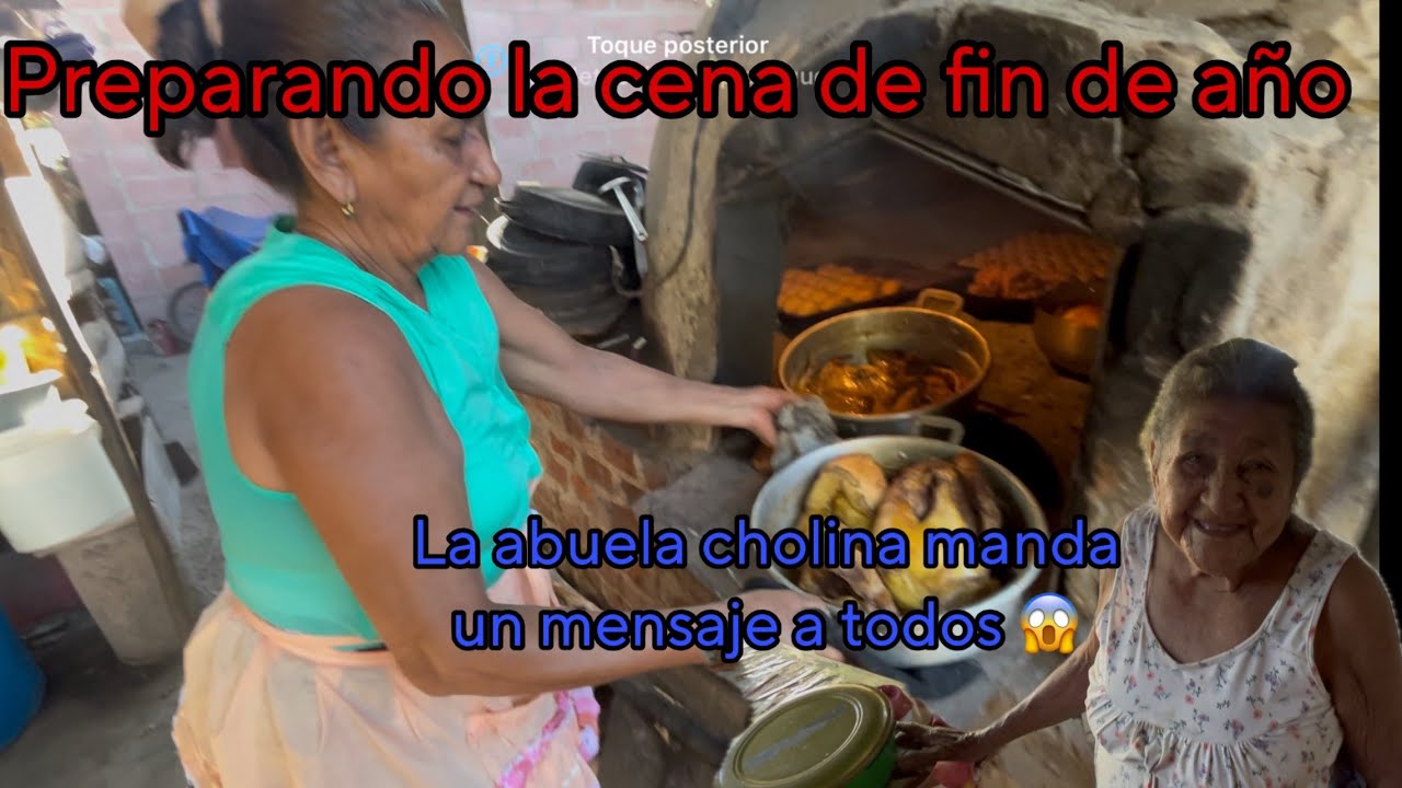 La abuela Zoila prepara la cena de fin de año😋, la abuela cholina les dice algo a Memo😱