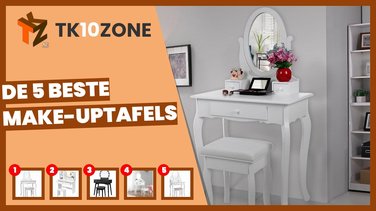 De 5 beste make-uptafels