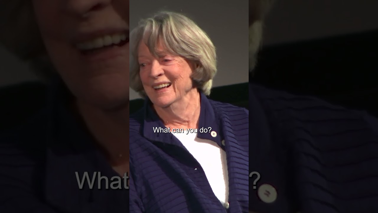 Maggie Smith being gloriously Maggie Smith about Dame Judi Dench #bfi #film #tv