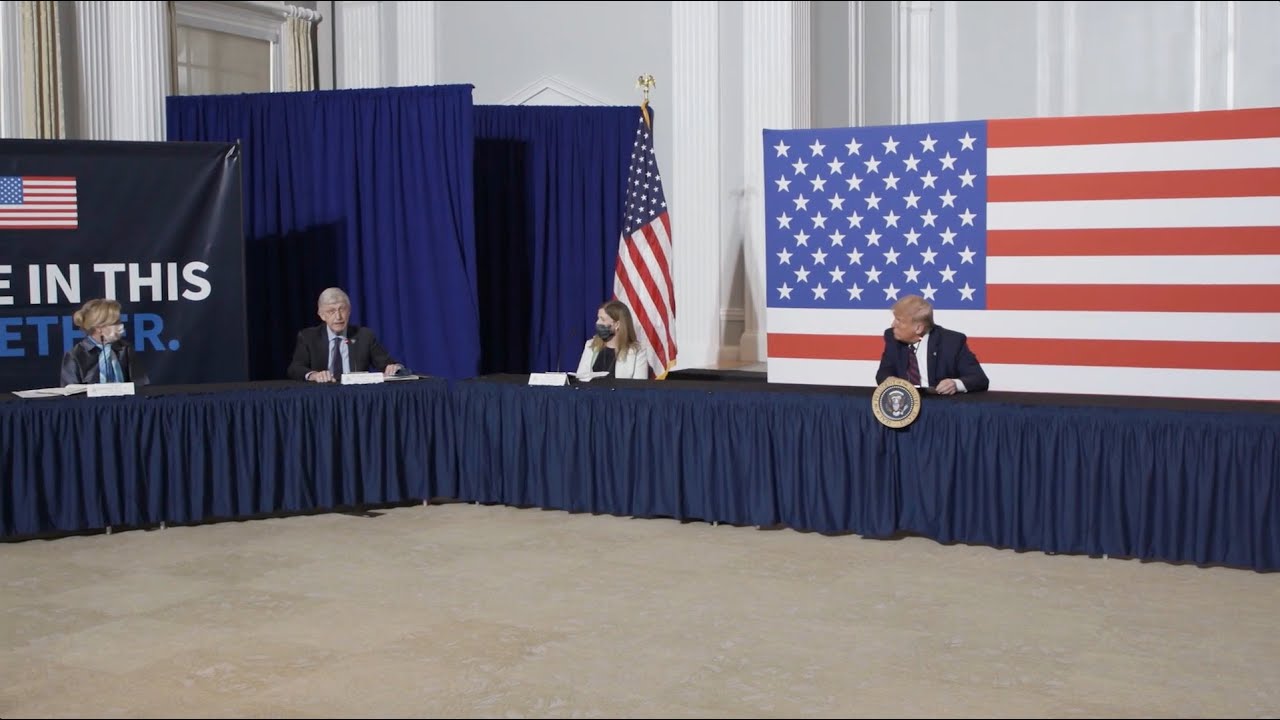 President Trump Visits Red Cross Headquarters