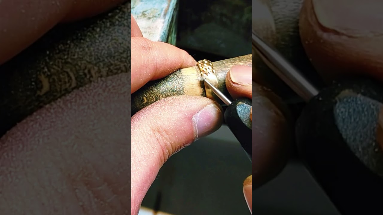 Making a ring from brass nut
