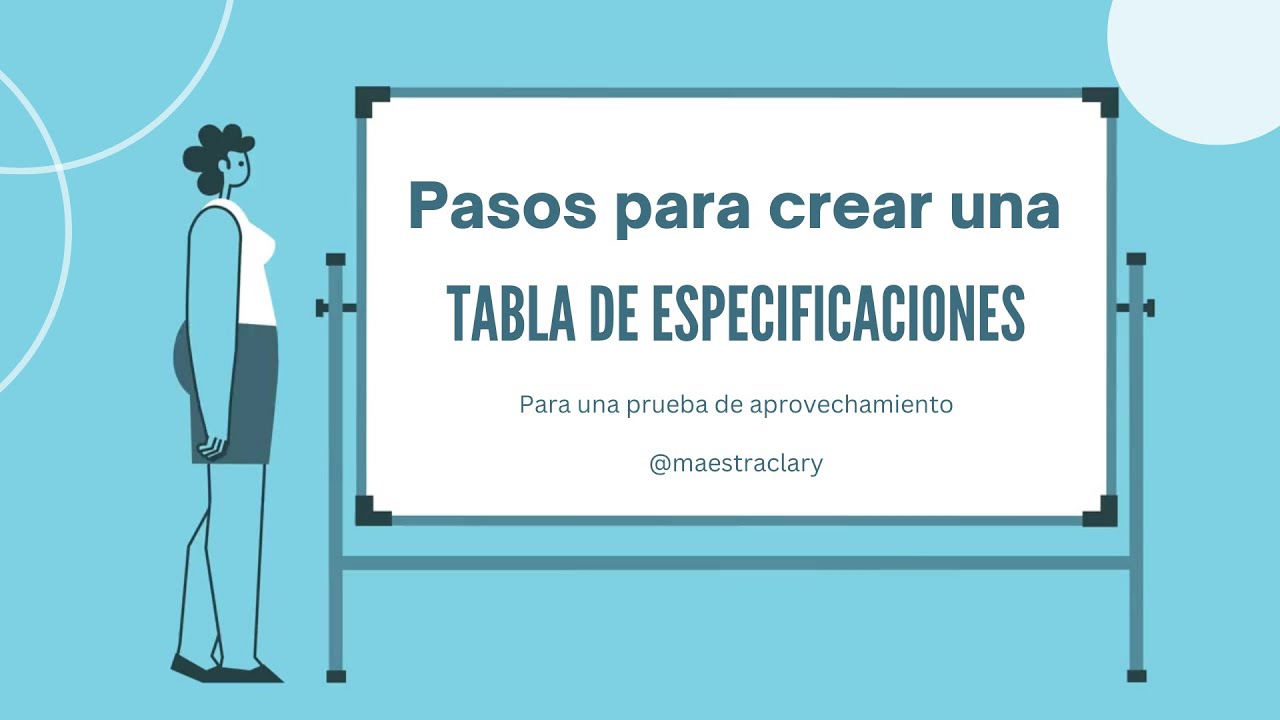 Planilla de especificaciones