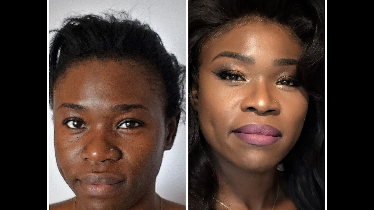 Maquillage peau noire étape par étape/