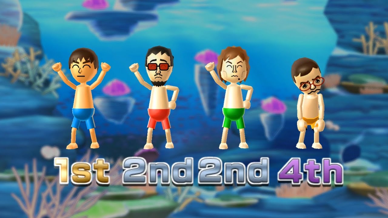 Wii Party Minigames - Player Vs Akira Vs Pierre Vs Hiromasa (Master Difficulty)