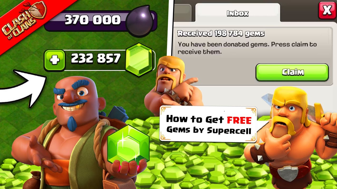 5 WAYS How to Get FREE GEMS Donated by Supercell in Clash of Clans 2024
