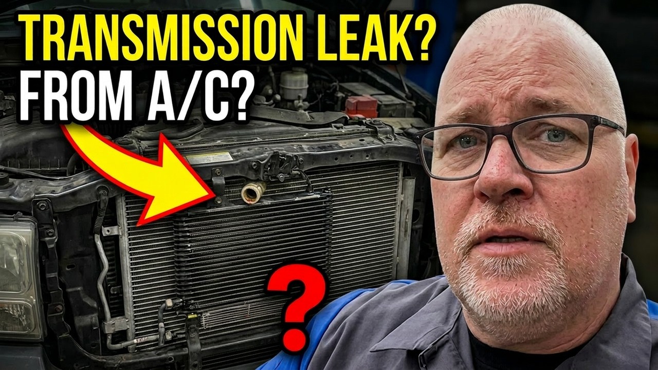 Transmission fluid leaking from the A/C Condenser!?!? Yep!! Let Me Explain!