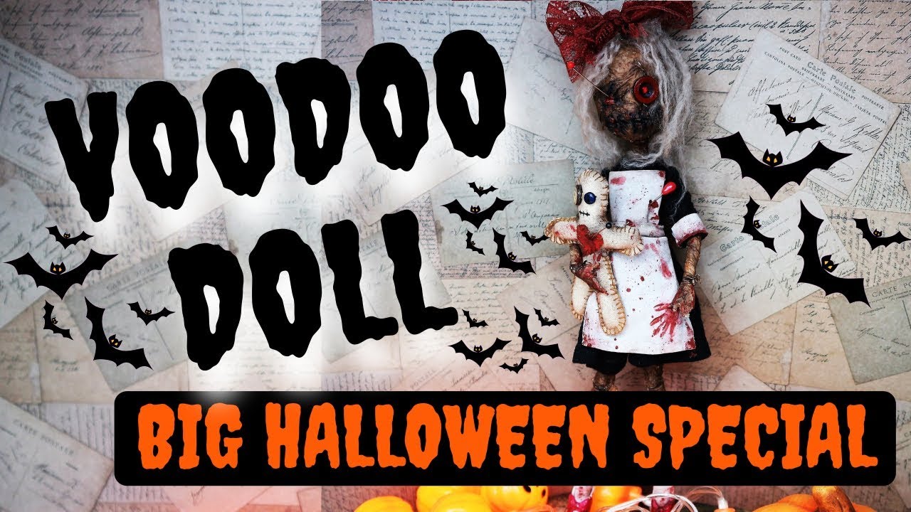 VOODOO DOLL REPAINT / BIG HALLOWEEN COLLABORATION / SCARY REPAINT FOR MONSTER HIGH DOLLS #art #dolls