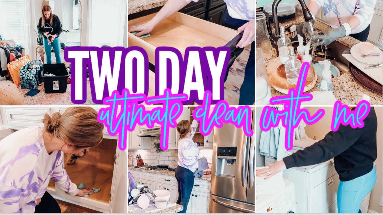 2-DAY ULTIMATE CLEAN WITH ME! | PRE-SPRING MEGA CLEAN + ORGANIZE