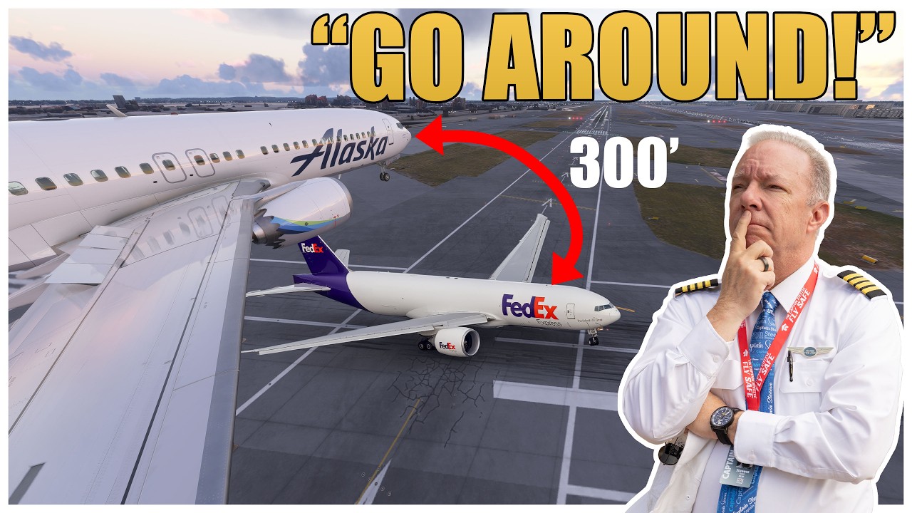 Newark Near Miss: FedEx 777 and Alaska 737 Come Within 300 Feet