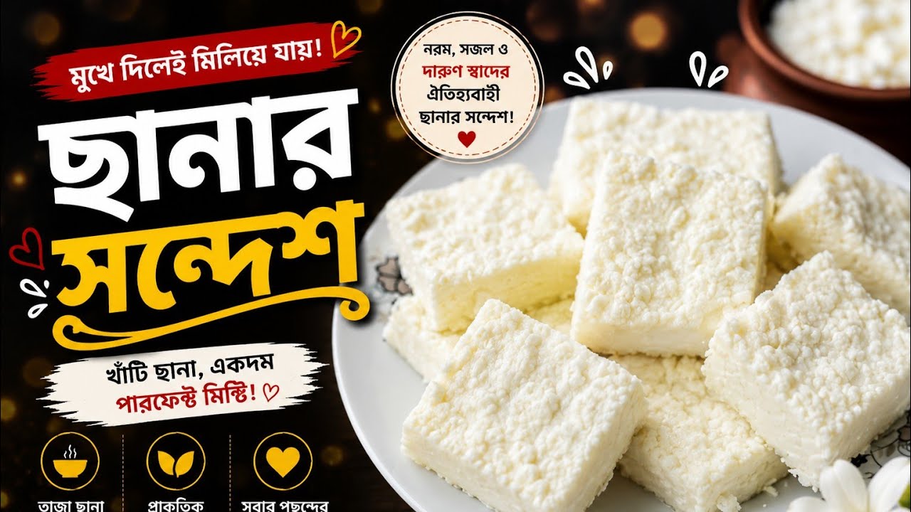 পারফেক্ট ছানার সন্দেশ বানানোর রেসিপি ||Chanar misty || sondes recipe || 
