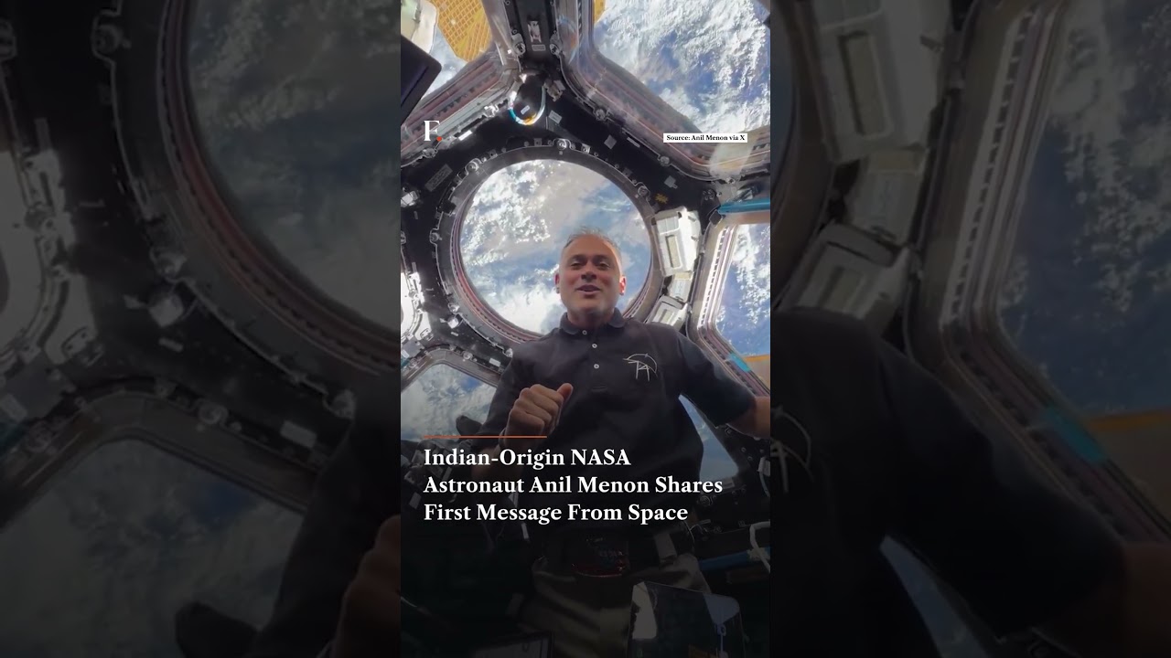 &laquo;Привет с МКС&raquo;: Астронавт NASA индийского происхождения Анил Менон делится своим первым посланием...