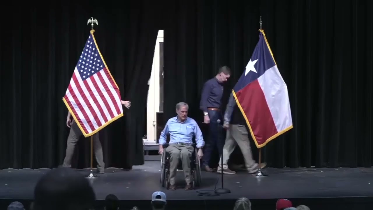 Governor Abbott Helps Present Checks To Texans Impacted By July 4th Floods