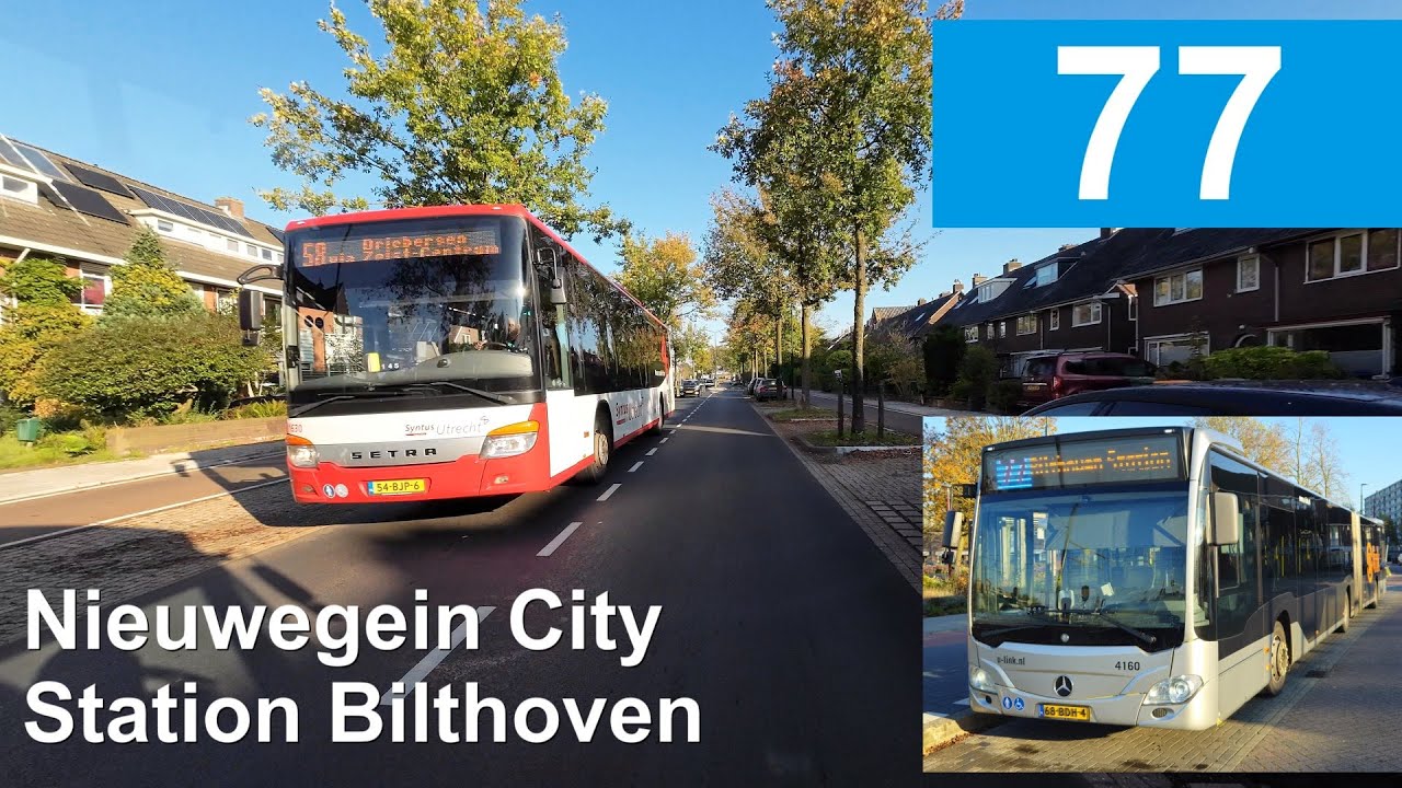 U-OV lijn 77: Nieuwegein City  - Station Bilthoven | Qbuzz Utrecht | Qbuzz 4160 | 2024