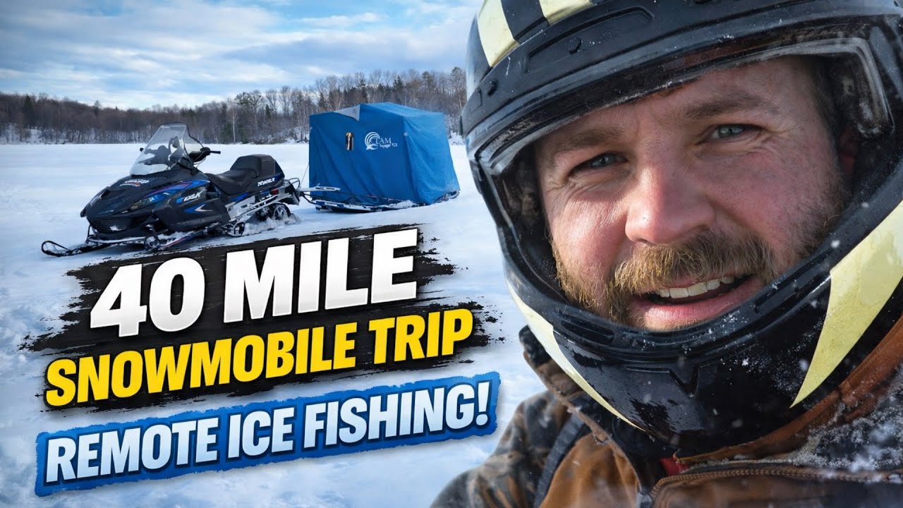 ADVENTURE ICE FISHING in NORTHERN WISCONSIN with Nathan Nelson!!