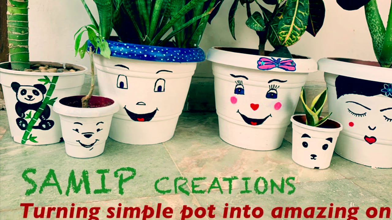 Pot painting ideas | Pot decoration ideas |step by step tutorial