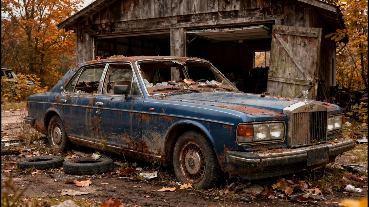 Full Rebuild of Royal Blue Rolls-Royce Silver Spur 1985 | Bought from Grandma for Just $600