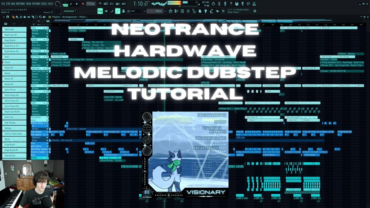 Neotrance | Hardwave | Melodic Dubstep Tutorial (VISIONARY Track Breakdown)