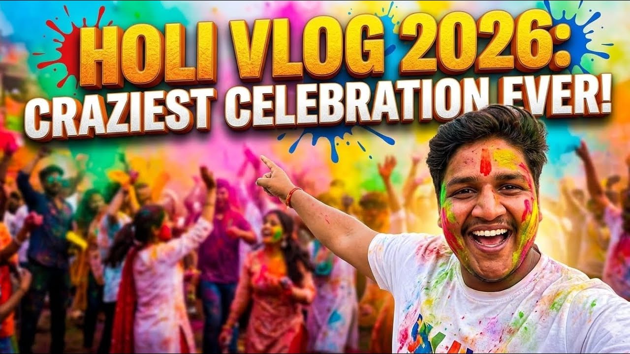 Majedar holi aaj tk nhi kheli aisi holi #vbloger #subscribemychannel #vlog #happyholi #holievent 