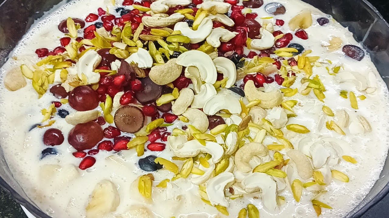 Eid special creamy fruit chart recipe 😋 fruit chaat kaise banae fruit chaat recipe