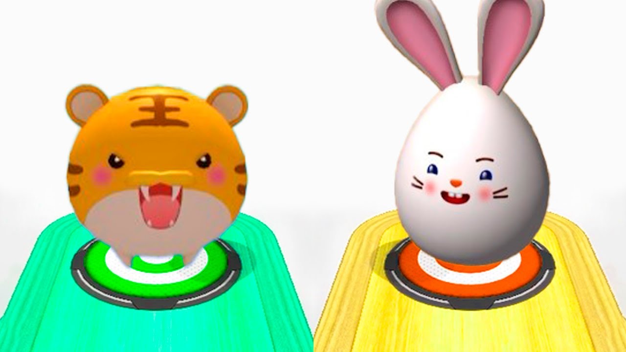 🐇Rabbit Ball vs 🐯Tiger Ball: Who Will Win? Going Balls vs Rolling Ball Master! Race 979