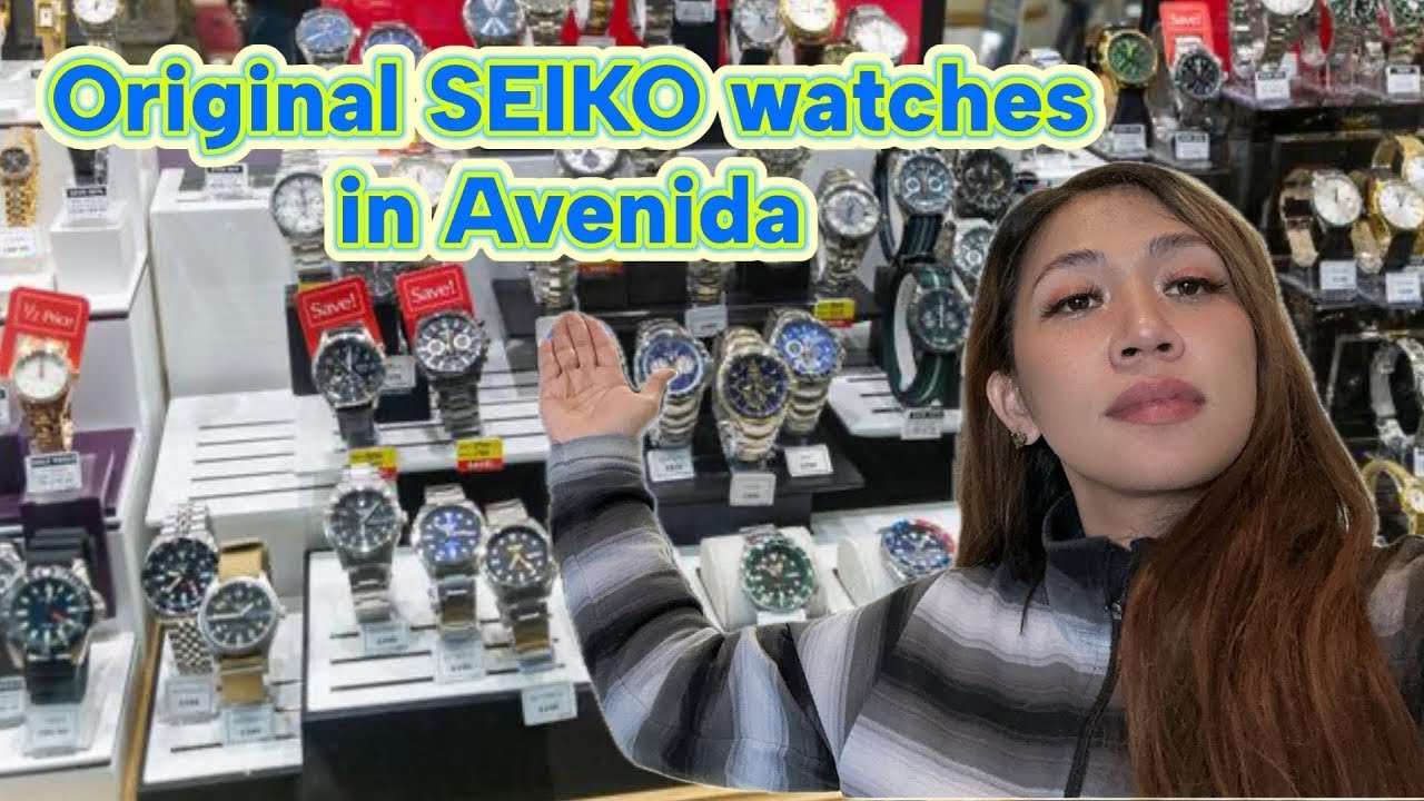 Original Seiko, Casio and Citizen watches at Avenida Manila