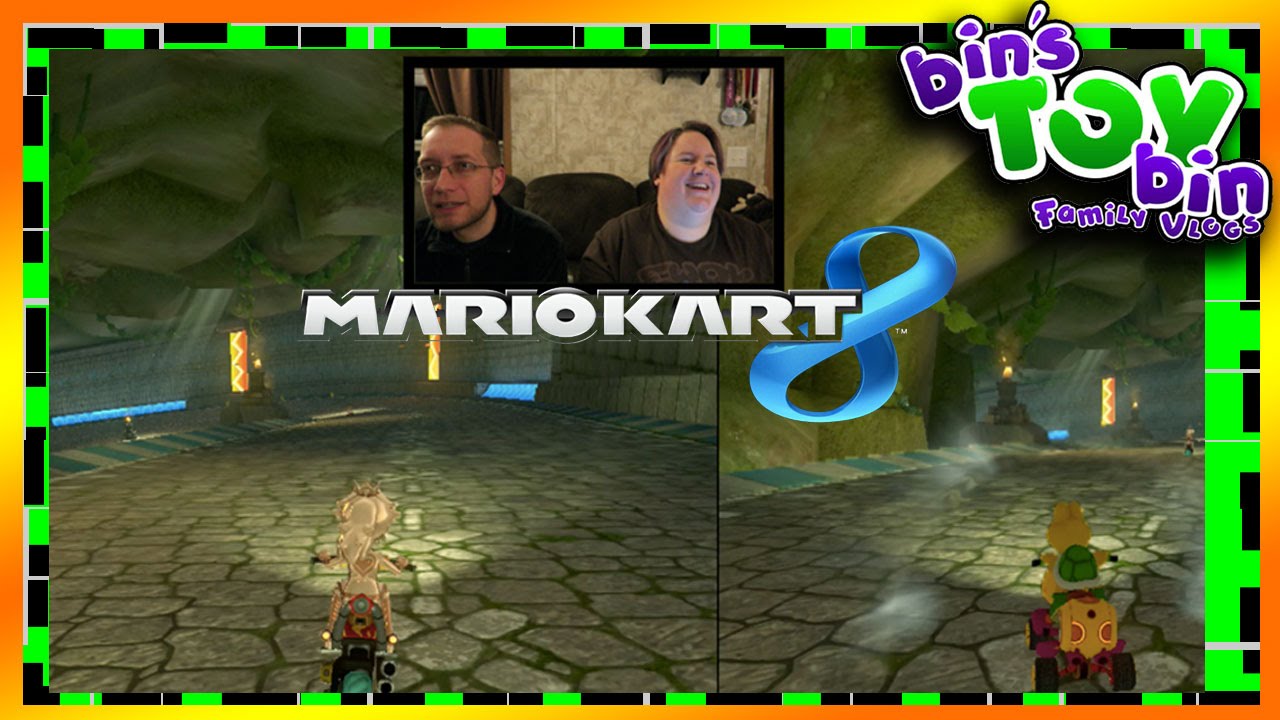 Jon Vs Bin in Mario Kart 8!! 1.12.2016  | Bins Toy Bin Daily Vlogs!
