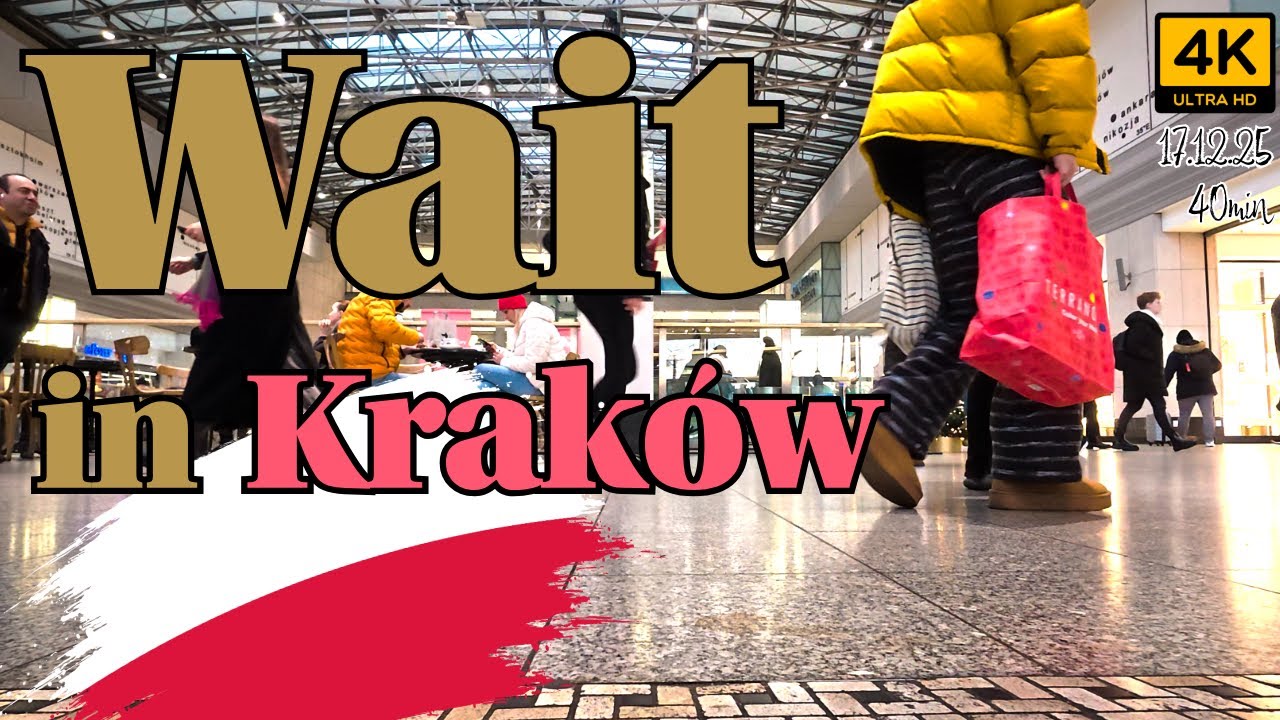 🇵🇱 WAIT | POV People Watching in Kraków, Poland | 4k | 40min | 17.12.25