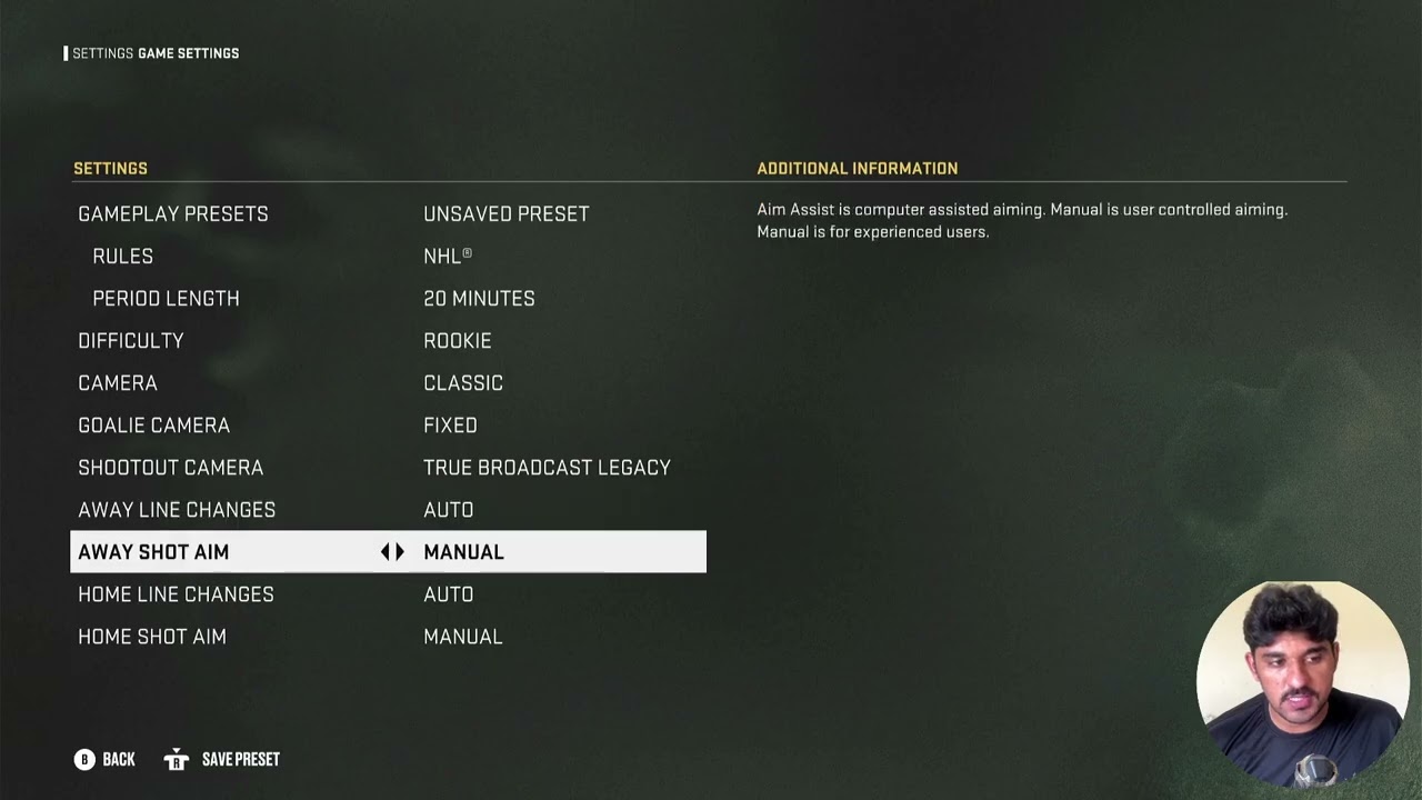 EA NHL 26 How to Change Away line Changes & Away Shot Aim