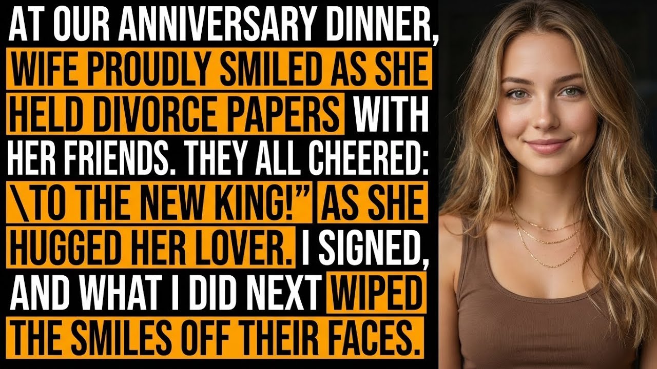 At Our Anniversary, She Proudly Smiled As She Held Divorce Papers With Her Friends. They Cheered…