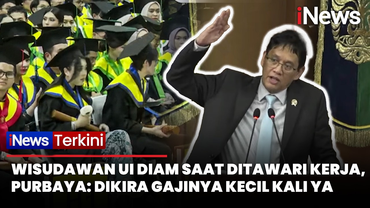 Wisudawan UI Diam Saat Ditawari Kerja, Purbaya: Dikira Gajinya Kecil Kali Ya