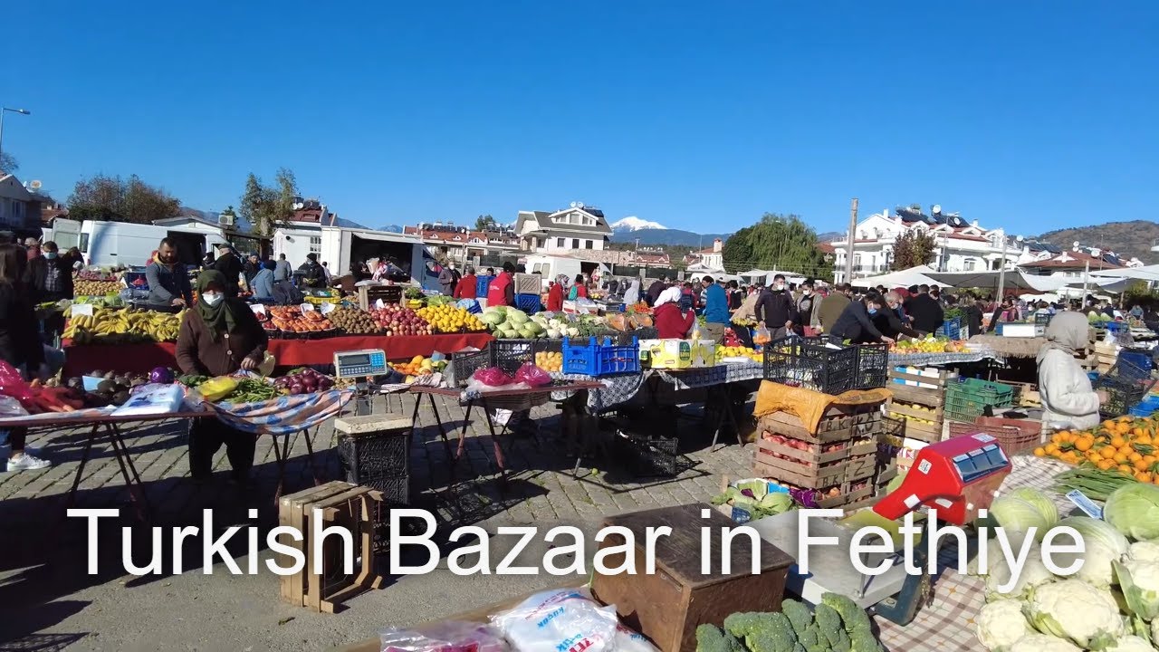 Turkish market/pazarı in Fethiye: what’s in season in January?