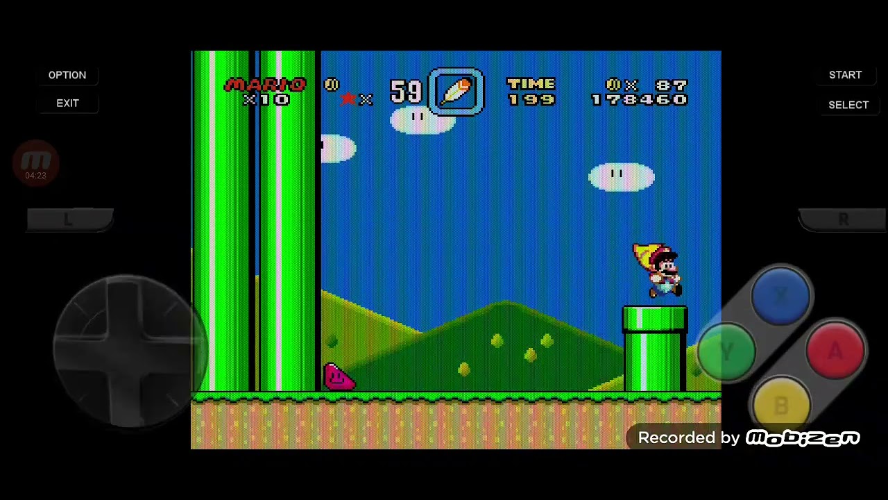 Jogando Super mario world sofrendo 