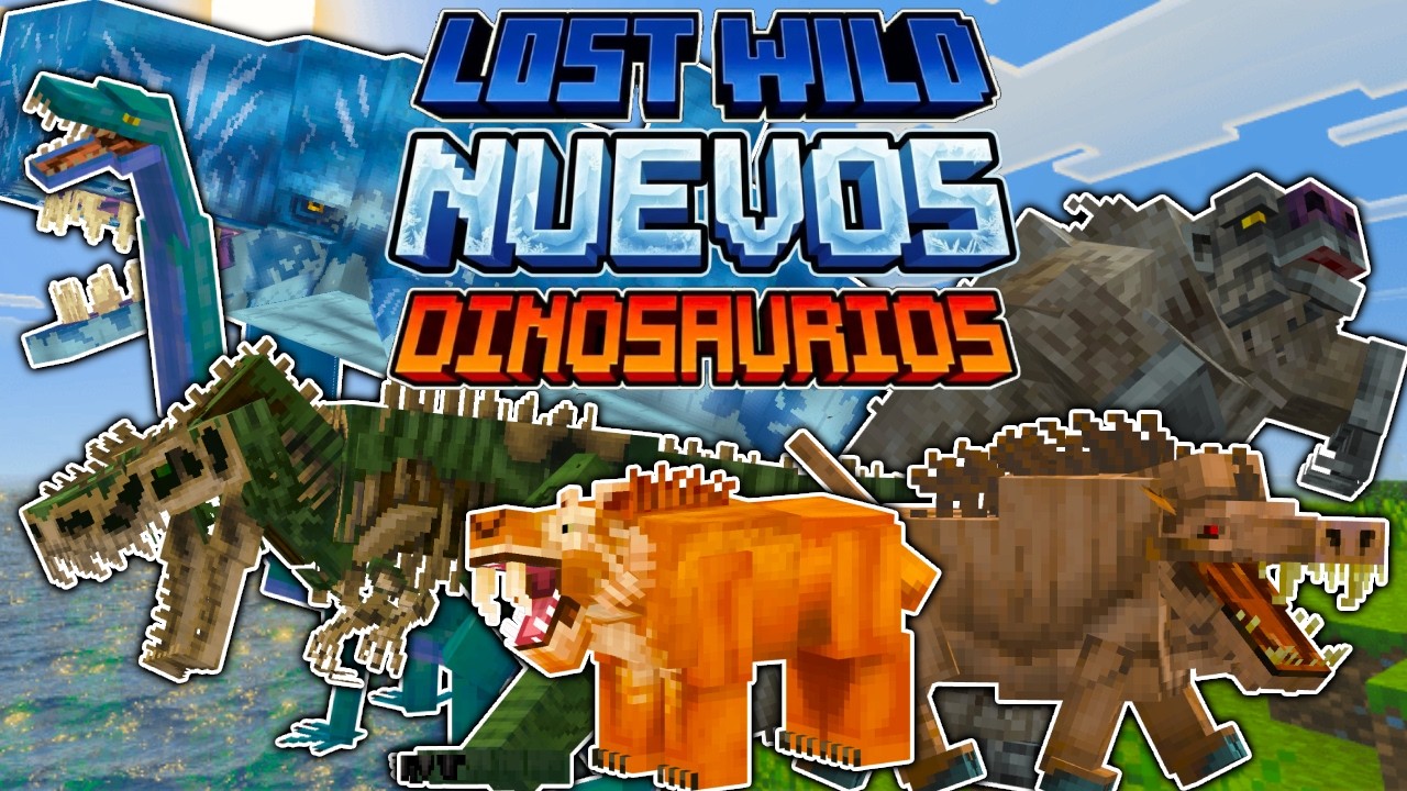 🐯LOST WILD MOD para MINECRAFT BEDROCK🌵🟢 - &iexcl;NUEVOS DINOSAURIOS!