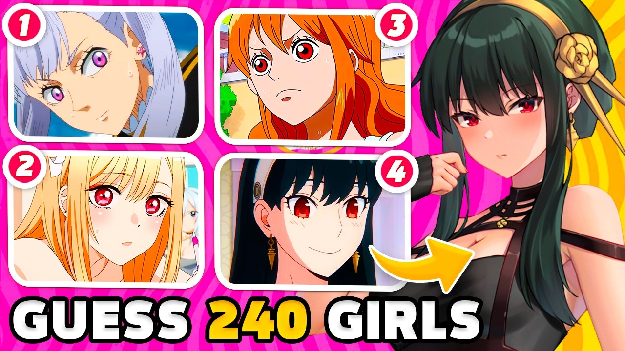 Guess the ANIME by 4 GIRLS Pictures 🥰 Otaku Quiz 🔥