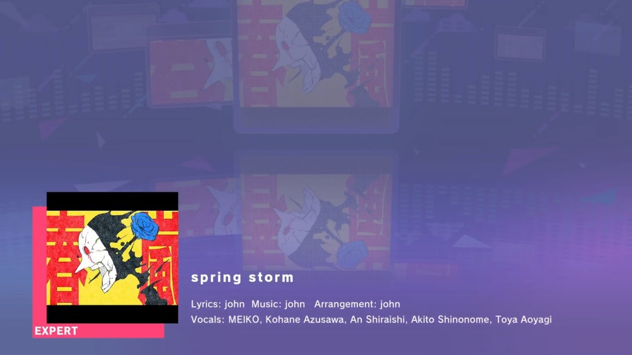 Playing Spring Storm on Expert LV. 27 [Full Combo]