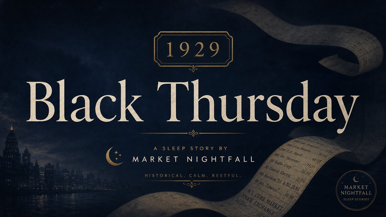 Black Thursday 1929 | Soft Stock Market History for Sleep (2 Hours)