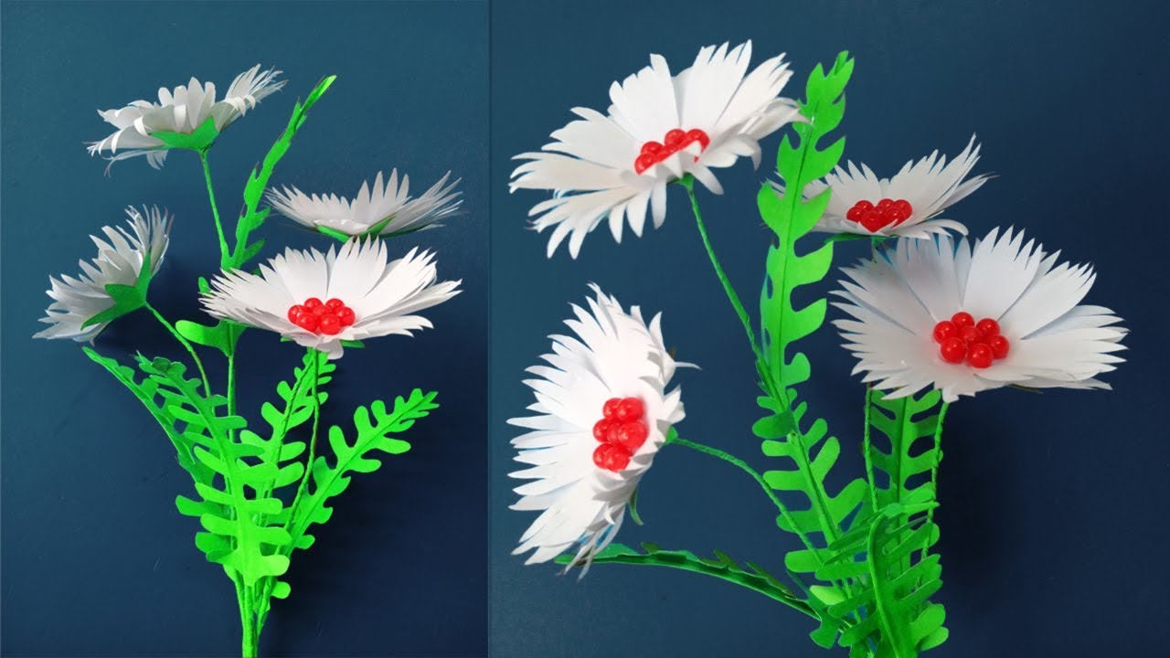 How to Make Easy and Beautiful Flowers With Paper | Easy Craft Tutorial