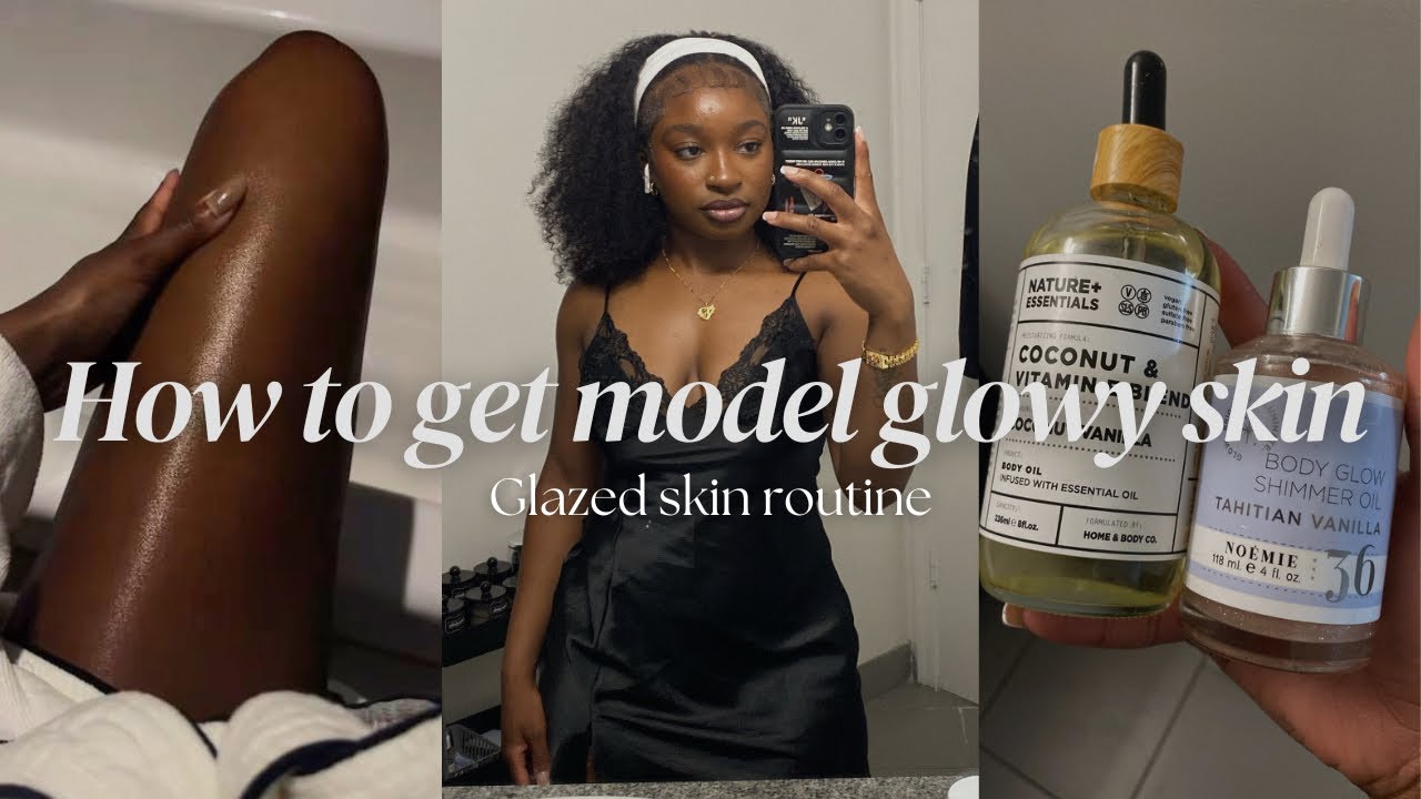 How I achieve glowy skin like a supermodel | glazed skin routine, smell amazing