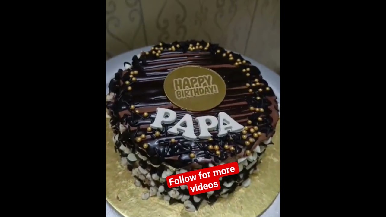 #birthdaycake #darkchocolatecake #shortvideo #indiancake