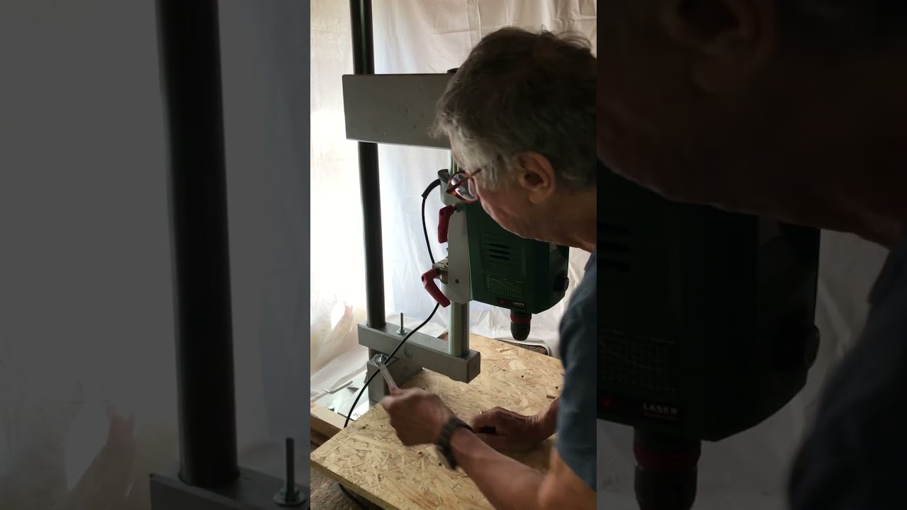 Bosch PBD40, mit 300mm Bohrbreite ,Umbauset zur Auslagevergrößerung,Montagevideo