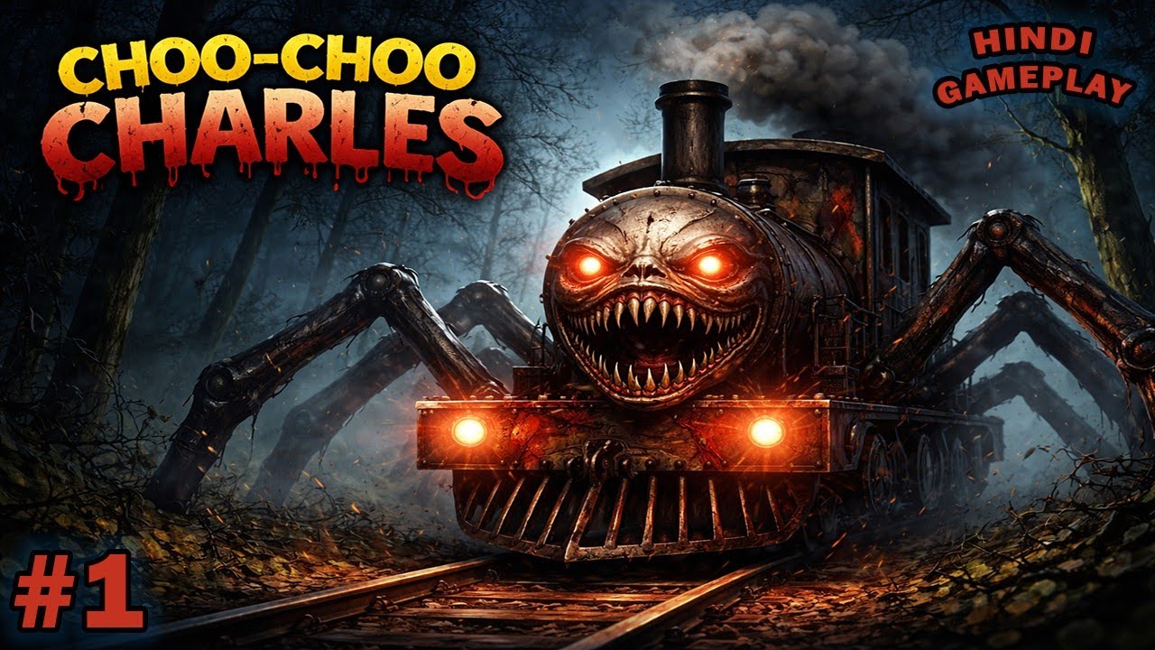 THE HORROR TRAIN GAME || CHOO CHOO CHARLES 💀☠️💀 || HINDI GAMING VIDEO || FULL BADMOSI