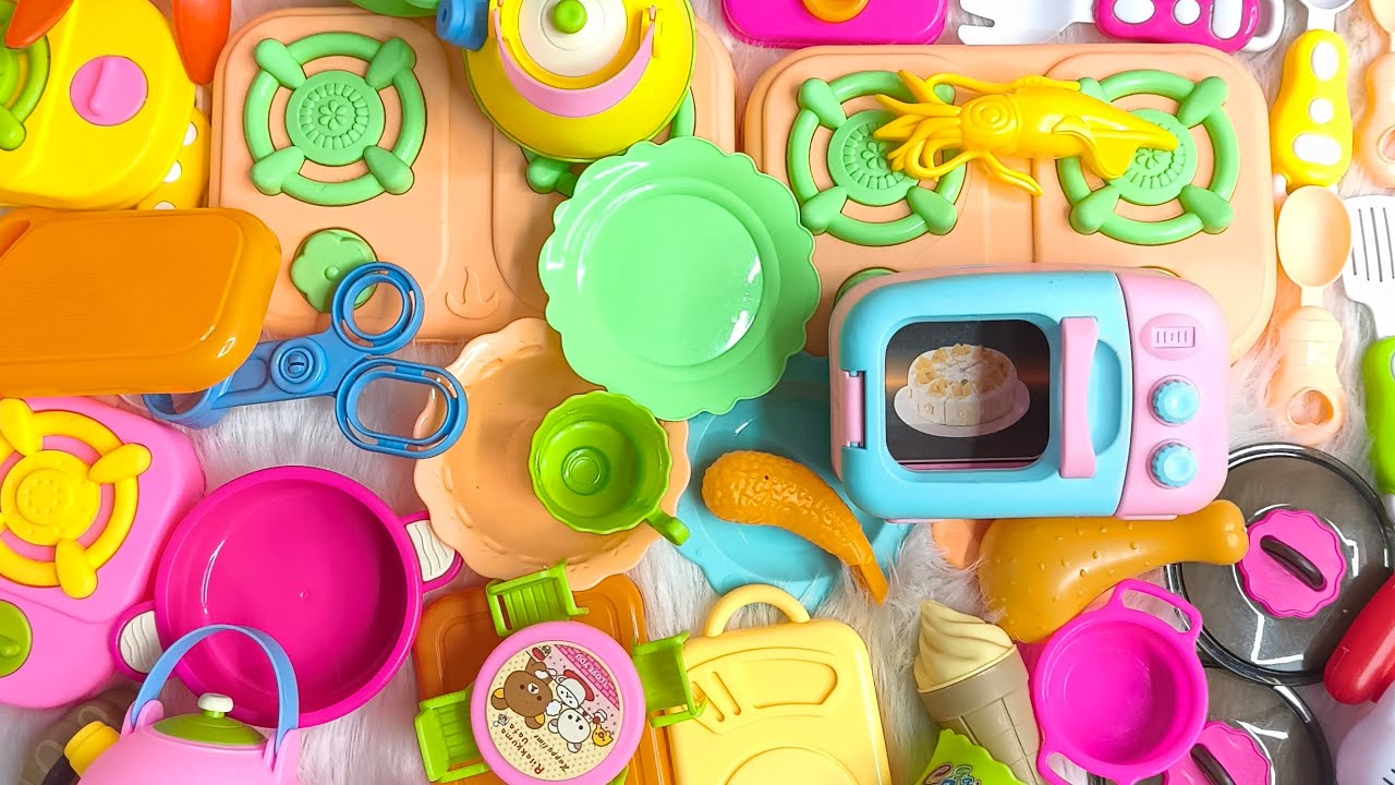 [ 🐰toy asmr 🐰] Cooking with Toys! Compilation of Kitchen Palyset ASMR Satisfying With Unboxing