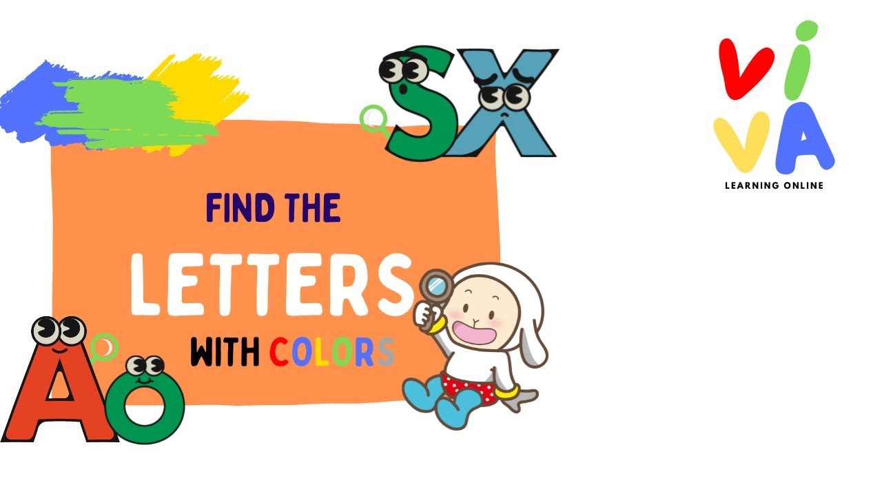 Find the Letters with Colors | Learn the Alphabet and Colors with a game for children's