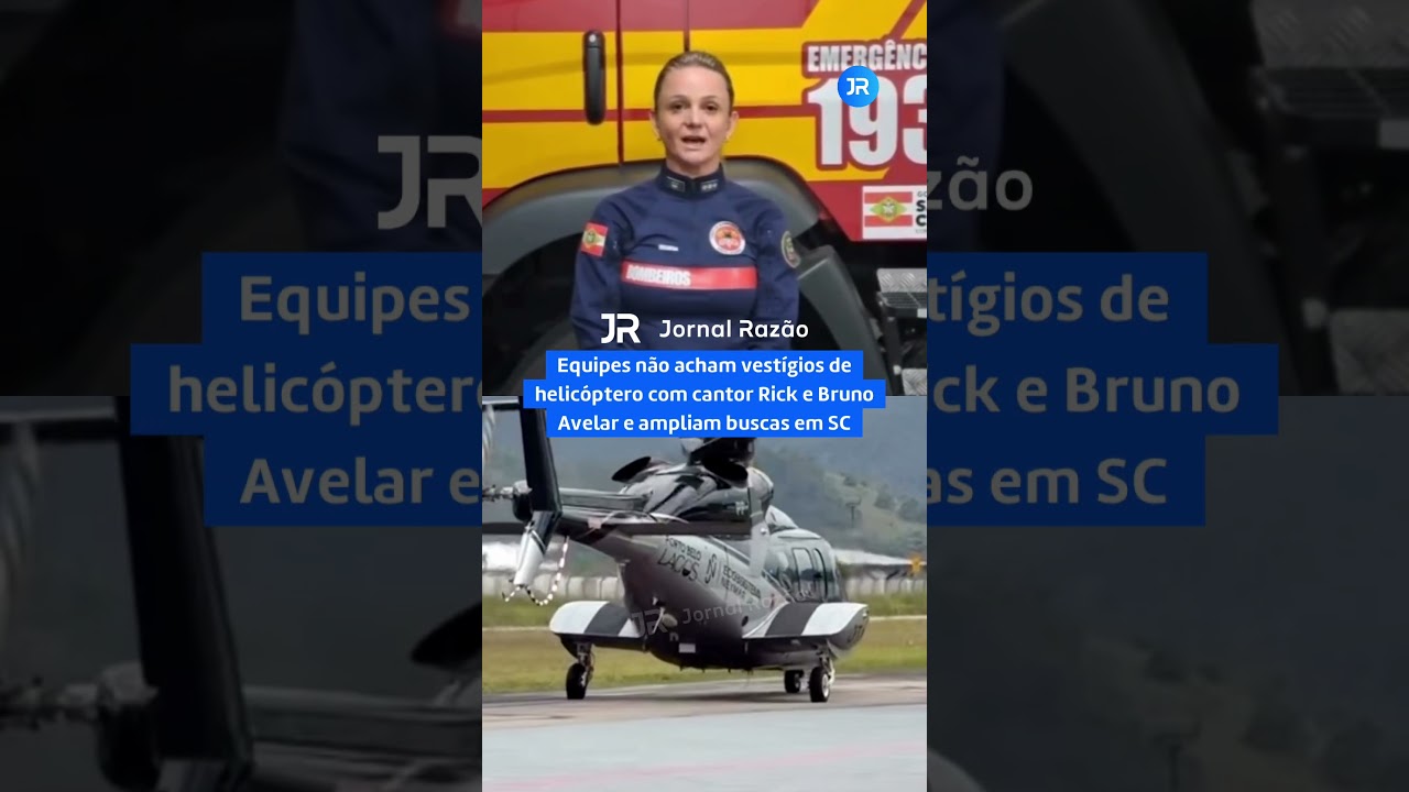 Teams find no trace of helicopter carrying singer Rick and Bruno Avelar and expand search in SC