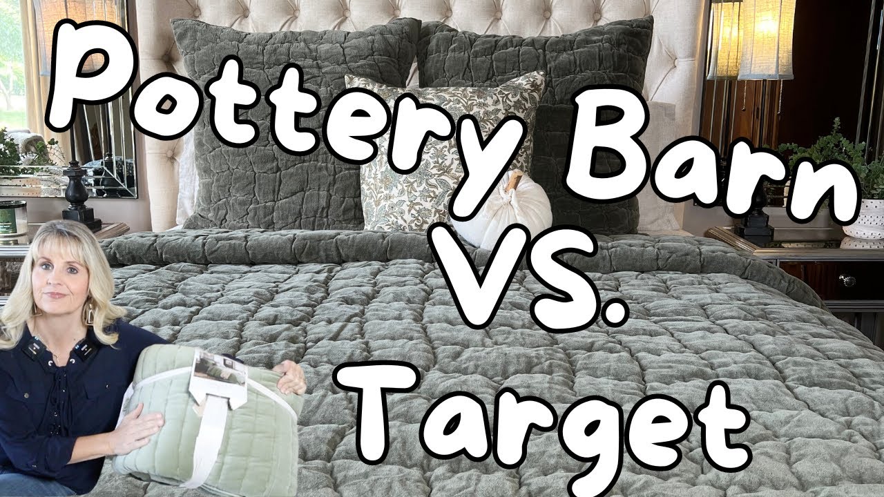 Pottery Barn против Target Bedding