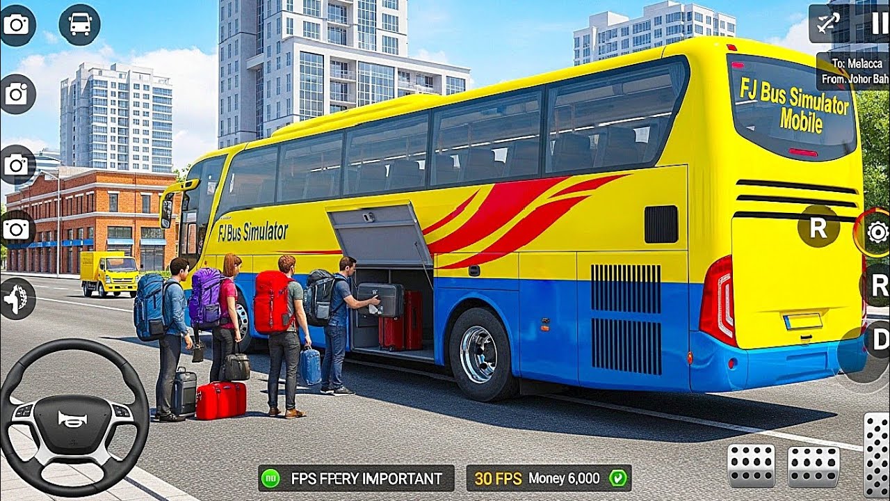 Euro Coach Bus Simulator 2026 City route double decker coach bus| Android Gameplay